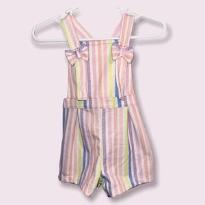 Baby Girl “Wonder Nation” Overall Shorts